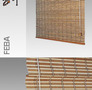 Typy rolování bambusových žaluzií